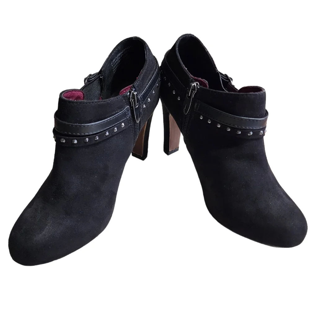 Women's Tamaris Ankle Booties Black Sz 5.5